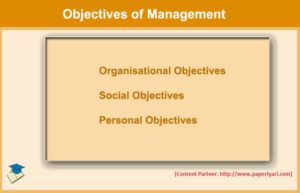 Objectives of Management