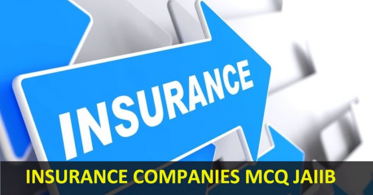 insurance companies mcq jaiib