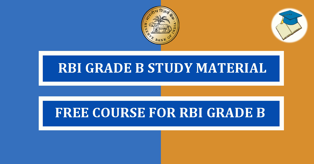 study material for RBI Grade B